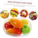Anneome Kitchen Dried Serving Bowl Dessert Plastic Container Candy Fruit Household Food Storage Reusable 23.5X23.5X6CM White - Buy Online on SooperMarket.com