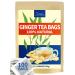 TeeLux Ginger Tea Bags 100 Count Pure Natural Ginger Root Vegan Caffeine Free Rich in Antioxidant Spicy Warm Healthy Herbal Tea Bags Ginger 100 Count (Pack of 1)