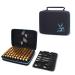 HESPLUS Essential Oil Storage Case Holder Carrying Case Holds 70 Bottles 5ml 10ml 15ml 20ml Bottles & Roller Bottles Portable Aromatherapy Collection Case Travel Hard Box Organizer Bag(Cyan 70) 70 slots Cyan