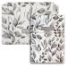 Mimuselina 2 Pack: Baby changing pad on the way + diaper bag for on the go - foldable diaper pad and water -repellent with diaper pocket - portable diaper pad dirt -repellent pack botanic