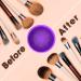 Electric Makeup Brush Cleaner Set - Automatic Spinner, Cleaning Mat - Christmas Gift for Her - Purple - Buy Online on SooperMarket.com