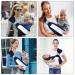 Vicloon Baby Sling Carrier for Newborns | Soft & Breathable 3D Mesh | Adjustable Buckles | Up to 20 kg | Blue Lattice Style - Buy Online on SooperMarket.com