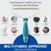 Pet Hair Remover Pro: Deep Cleaning Tool for Dog Cat Hair, Lint Cleaner, Portable Fur Removal Brush for Carpet, Couch, Furniture - Green & Grey - Buy Online on SooperMarket.com