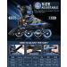 Eodora Kids Inline Skates Adjustable | Boys Girls Roller Blades with Light up Wheels | Indoor Outdoor Fun Flashing Skates | Blue Small (11J-1) - Buy Online on SooperMarket.com