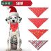 Dog Bandanas 4 Pack Dog Christmas Bandana Classic Buffalo Plaid Pets Scarf Triangle Bibs Neckerchief Set Pet Costume Accessories Decoration for Small Medium Large Dog and Cats 4PC Xmas - Buy Online on SooperMarket.com