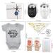 Pregnancy Gifts for First Time Moms Dad  Mommy and Daddy Est 2022 Stainless Steel Wine Tumbler Set with Onesie Baby Socks Drool Bib and Decision Coin - Top New Parents Gifts Idea for Gender Reveal - Buy Online on SooperMarket.com