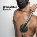 Tooletries Silicone Back Scrubber with Long Handle + Reusable Hook - Charcoal - Buy Online on SooperMarket.com