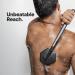 Tooletries Back Scrubber - Exfoliating Silicone Shower Brush with Long Handle - Charcoal - Buy Online on SooperMarket.com