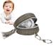 Bexdug pacifier cover with clip - pacifier holder made of PU leather for diaper bag with clips for boys and girls - binky clip bag paci pouch container with zipper for young girls outdoor dark brown