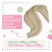 Youngsee Real Hair Extensions Tape - 50cm Ash Blond & Blond Invisible Tape Extensions - Remy Tape In Hair - 20pcs #18/613 & #18P613 - International Shipping - Buy Online on SooperMarket.com