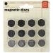 Basic Grey 5/8-Inch-by-1/32-Inch Magnetic Snaps Large. .625 in diameter 1/32 thick'