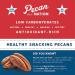 Pecan Nation Cinnamon Flavored Roasted Pecan Halves 8 oz - Natural Antioxidant-Rich Nut Snack, Non-GMO, Preservative-Free - 8 Ounce Pack - Buy Online on SooperMarket.com