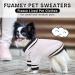FUAMEY Dog Pullover Sweater - Winter Coat for Small, Medium, Large Dogs - Warm Jacket for Cold Weather - Easy On, Grey, Chest 19.6in - Buy Online on SooperMarket.com