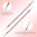 MelodySusie Blackhead Remover Kit - Professional Stainless Pimple Popper Tool for Nose & Face - Comedone Extractor & Blemish Whitehead Tool with Metal Case - Pink - Buy Online on SooperMarket.com