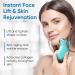 Microcurrent Face & Neck Massager for Wrinkle Reduction and Skin Tightening - Intelligent Facial Device for Contoured Beauty - Blue - Buy Online on SooperMarket.com