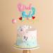 Arthsdite 1Pc Pink or Blue We Love You Cake Topper with Footprint Gender Reveal Cake Decorations for Baby Shower Gender Reveal Theme Kids Boys Girls Birthday Party Decoration Supplies Pink Or Bule Cake Topper - Buy Online on SooperMarket.com