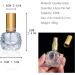 Yu Feng Set: 12.10ml Portable Refillable Transparent Glass Spray Bottles | Travel Cosmetic Containers for Parties & Must-Have Tool - Gold - Buy Online on SooperMarket.com