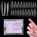 Saviland Clear Coffin Nail Tips- 500Pcs Full Cover Acrylic Press on Nails for Acrylic & Dip Powder Nails - 10 Sizes A-500PCS - Buy Online on SooperMarket.com