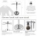 G.B.S Slant Safety Razor Shaving Set | Chrome Stubble Remover Brush & Stand - Classic Shave + 10 Blades - Buy Online on SooperMarket.com