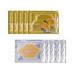 Gold Bio Collagen Crystal Mask Set - 5 Pairs Gold Eye Mask and 5 Pcs Gold Lip Mask  Anti Aging Eye and Lip Mask
