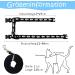 Adjustable Nylon Cat Leash (2 Pieces) - Soft Leash for Kittens Puppies & Rabbits | Marienk fer Print | Black & Blue - Buy Online on SooperMarket.com