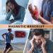 MagEnergy Black Titanium Steel Magnetic Bracelet for Men - Adjustable 8.5 inches - Buy Online on SooperMarket.com