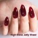YTD Likomey Nude Gel Nail Polish 15ml - Translucent Berry Red Sheer UV Gel - 0.50 Fl Oz - Buy Online on SooperMarket.com