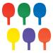 Set of 6 Unbreakable Table Tennis Paddles with Comfortable Handles and Textured Sand Faces
