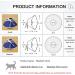 Soft Nonwoven Fabric Cat Cone Collar - Adjustable Recovery Elizabethan Collar for Cats, Kittens, and Puppies - Effective Solution to Stop Licking and Head Scratching - Prevent Infections - Medium Size - Buy Online on SooperMarket.com