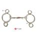 2 Two Ring Horse Bit Universal Copper Roller & Inlay Snaffle Gag (5") - Buy Online on SooperMarket.com