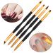 Yoezuo Nail Art Brush Set - 4 Double Ended Brushes for UV Gel Paint & Manicure DIY - Buy Online on SooperMarket.com