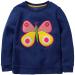 Girls Sweatshirt for Kids Cotton Top Casual Jumper Girl T Shirt Toddler Clothes Long Sleeve Pullover Age 1-12 Years 6-7 Years 02 Blue