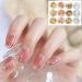 Nail Pen Designer Stamp Nail Art Tool with 15pcs Nail Painting Brushes Nail Dotting Tool Nail Foil Manicure Tape Color Rhinestones for Nails - Buy Online on SooperMarket.com