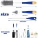 TAGVO 3 in 1 Soft Silicone Baby Bottle Cleaning Brushes Set - Teat, Straw, and Stand Cleaner for Bottles, Glasses, Thermoses, and Food Jars - Buy Online on SooperMarket.com