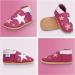 Soft Sole Baby Shoes for Girls and Boys | Leather Toddler Walking Shoes | 0-6 Months | Pink Stars - Buy Online on SooperMarket.com