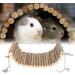 Rabbit Wood Swing Hammock - Multifunctional Natural Wooden Resting Platform for Hamsters Mice & Sparrows (15x30 cm) - Buy Online on SooperMarket.com