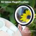 30X Handheld Magnifying Glass with Light - Ideal for Seniors, Reading, Coins, Stamps, Maps, Inspection - Illuminated Magnifier for Macular Degeneration - Buy Online on SooperMarket.com