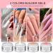 Saviland Builder Nail Gel Kit - 4 Colors Hard Gel for Nail Strengthening & Extensions | 100PCS Forms & Brush - Perfect for Beginners & Pros - Buy Online on SooperMarket.com