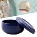 Folpus Stainless Steel Shaving Bowl with Lid | Men's Shaving Mug & Foam Bowl in Blue - Perfect for Soap Cream - Buy Online on SooperMarket.com