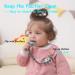 Seposeve Silicone Pacifier Clip 2 Pack - Adjustable Spring, Soft Leashes for Baby Boys and Girls - 3 Textures, One-Piece Design - Ink Black - Buy Online on SooperMarket.com
