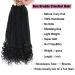 Crochet Box Braids Hair 14 Inch 1B Color - 144 Roots/pack with Curly Ends for Women - Pre Looped 24 Strands/pack Braiding Hair Extensions - Buy Online on SooperMarket.com
