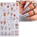 JMEOWIO 3D Embossed Christmas Glitter Nail Art Stickers Decals Self-Adhesive 5D Snowflake Winter Holiday Cute Silver Nail Supplies Nail Art Design Decoration Accessories 4 Sheets - Buy Online on SooperMarket.com