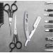 ProMax Professional Straight Edge Razor with 100 Derby Blades | Men's Stainless Steel Manual Shaver for Close Shaves | International Shipping Available - Buy Online on SooperMarket.com