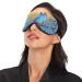 Haskirky Light Blocking Eye Mask - Adjustable Unisex Travel Accessory for Deep Sleep and Meditation - Breathable Comfort in Bright Blue - Buy Online on SooperMarket.com