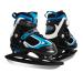 MammyGol Adjustable Ice Skating Shoes for Kids, Boys and Girls, Gray Blue Ice Skates Size S, M, L, XL Hockey Lace-Up Skate for Beginner Blue Large(US 5-8)Youth