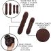 Styla Hair Magic Bun Maker - 2 Small 2 Large Brown Foam Twisters for Easy Perfect Buns - Buy Online on SooperMarket.com