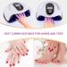 Fahani 168W LED UV Nail Lamp for Gel Polish | Professional Nail Dryer with 36 UV Lights & Infrared Sensing | 4 Timers | Includes 12 Pcs Manicure/Pedicure Set | Portable Nail Art Curing Lamp - Buy Online on SooperMarket.com