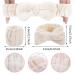 WLLHYF 3 Piece Spa Headband and Wristband Set for Women - White | Elastic Hair and Makeup Headbands to Prevent Spills - Buy Online on SooperMarket.com