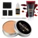 DE'LANCI Pro SFX Makeup Scars Wax kit Halloween Special Effects Stage Fake Wound Moulding Skin Wax (60g/2.12 Oz) with Spatula + Black Stipple Sponge + Fake Blood(30g/1.06 oz) + 10ml Skin Extension Oil