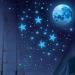 Glow in the Dark Stars and Moon Wall Decals - Kids Ceiling Stars for Nursery, Bedroom, Living Room - Buy Online on SooperMarket.com